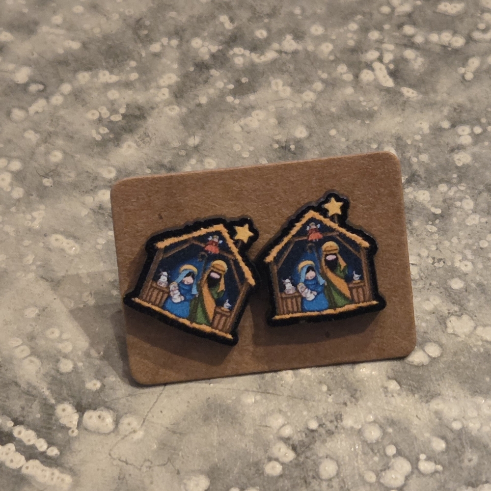 Nativity Scene Earrings